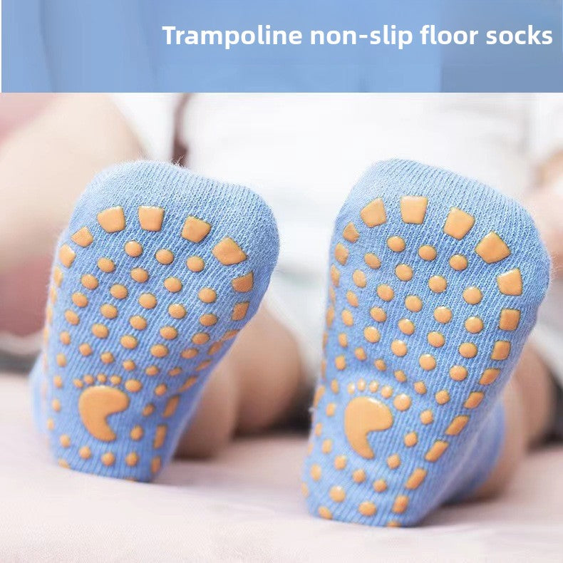 Non-slip Cotton Sports Socks for Yoga and Toddlers