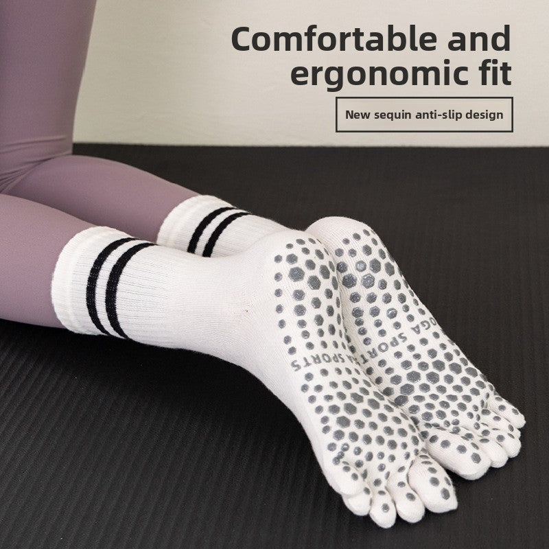 Non-slip Five-Toe Yoga Socks for Women