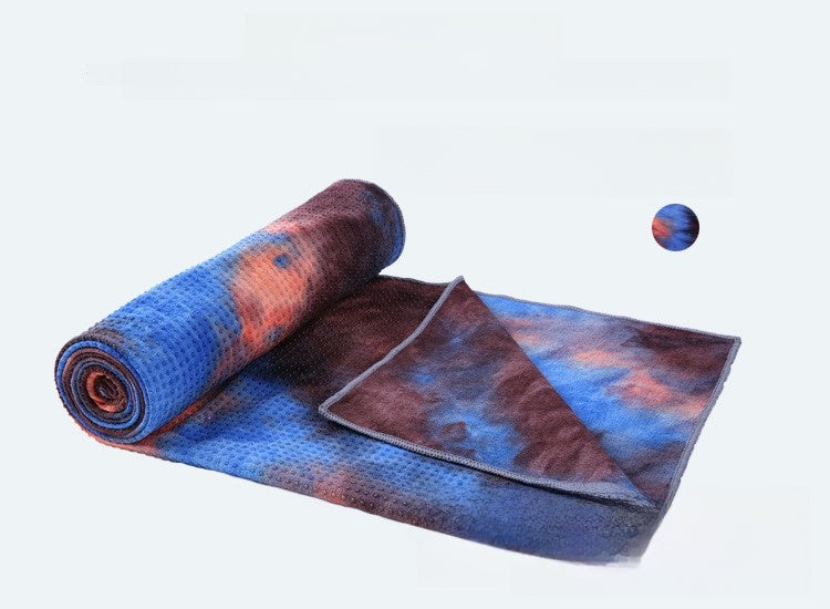 Non-Slip Printed Tie-Dye Yoga Towel