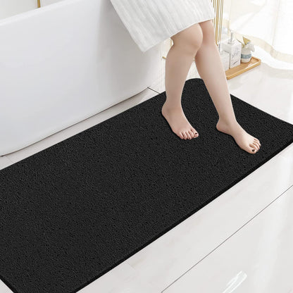 Non-slip PVC Luffa Shower Mat