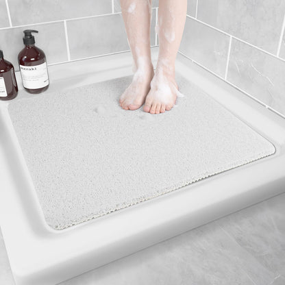 Non-slip PVC Luffa Shower Mat