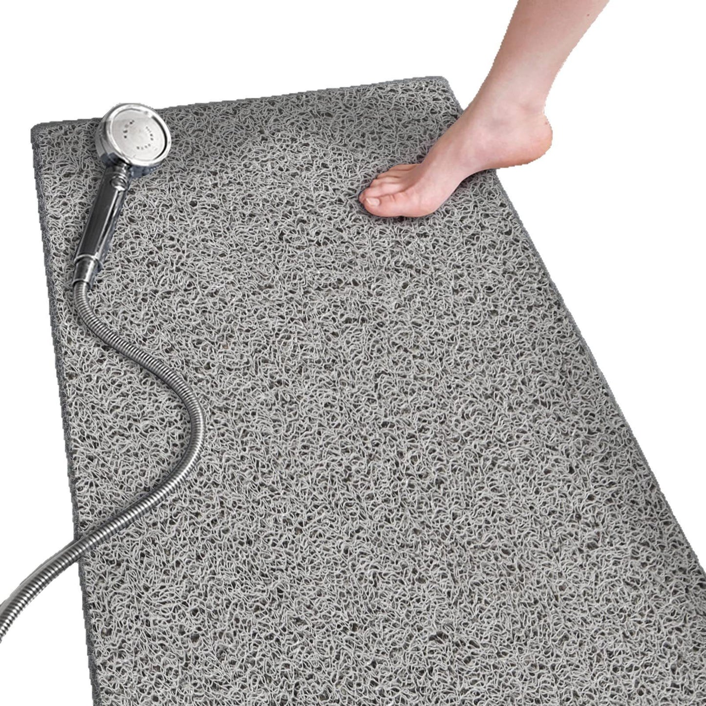 Non-slip PVC Luffa Shower Mat