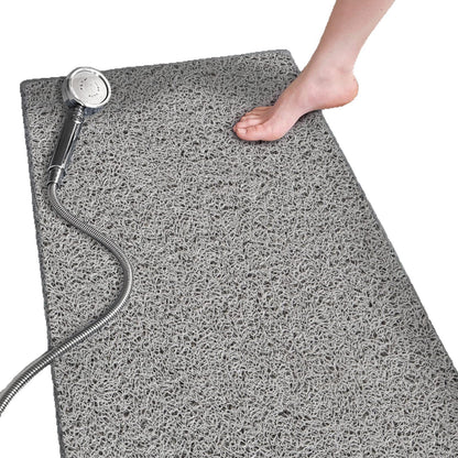 Non-slip PVC Luffa Shower Mat