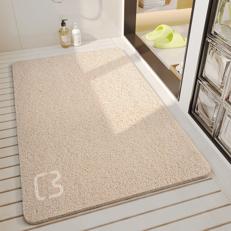 Non-Slip PVC Silk Circle Bathroom Floor Mat