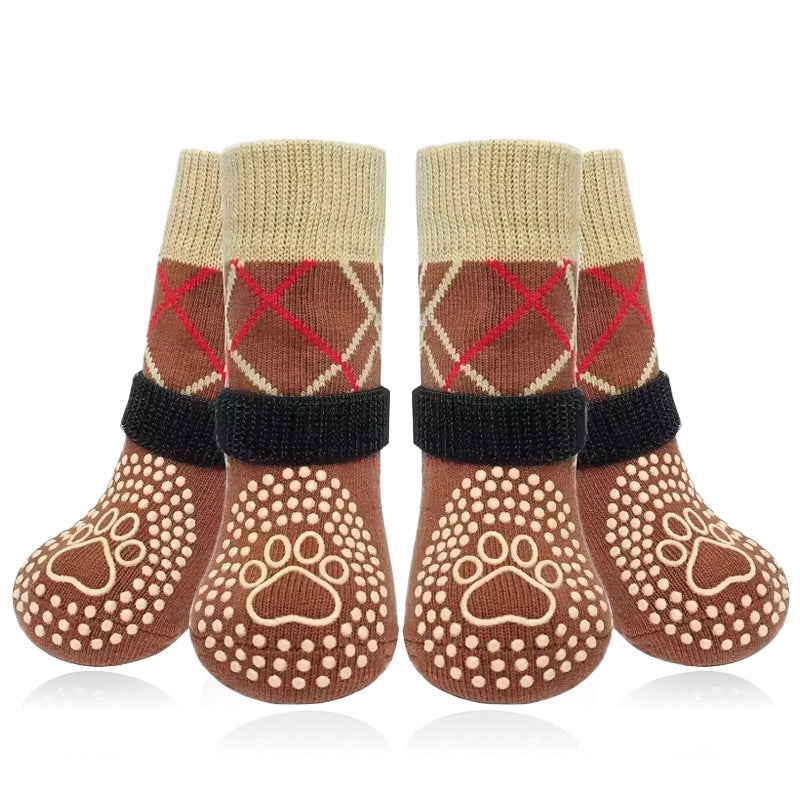 Non-Slip Reflective Dog Socks for Medium Large Breeds