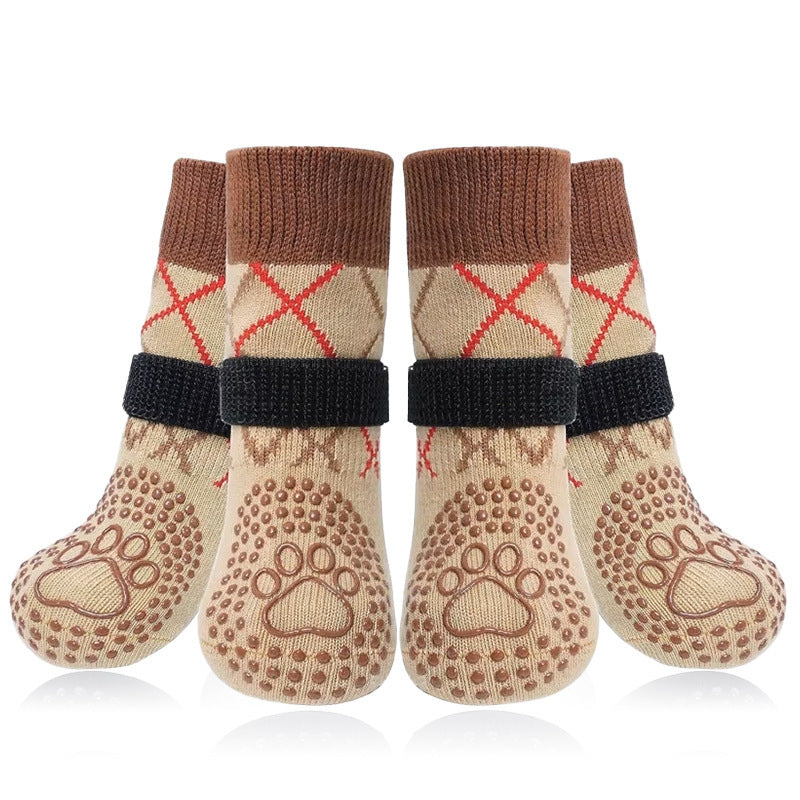 Non-Slip Reflective Dog Socks for Medium Large Breeds