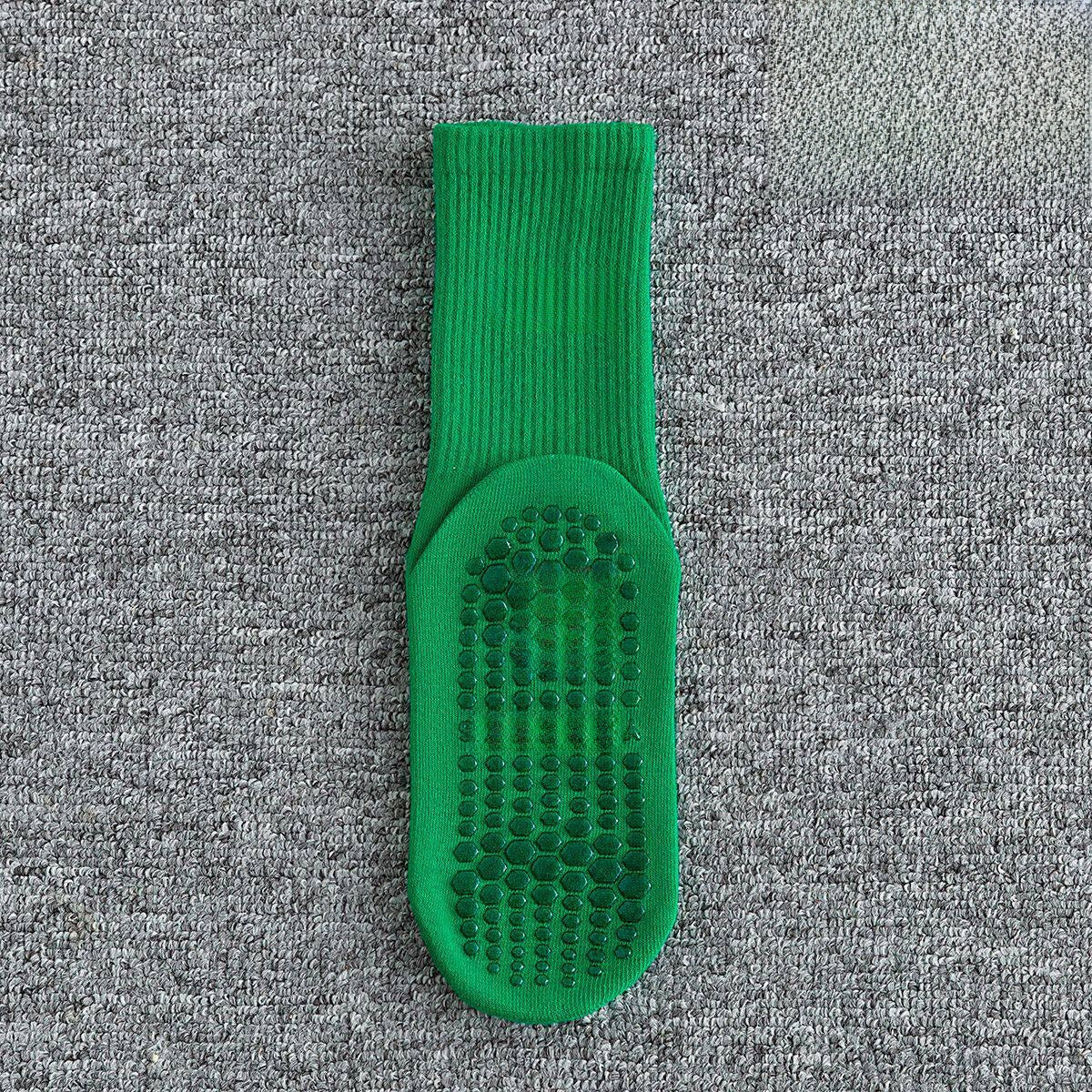 Non-Slip Yoga Socks Pure Cotton Mid-Calf Fitness Grip Socks