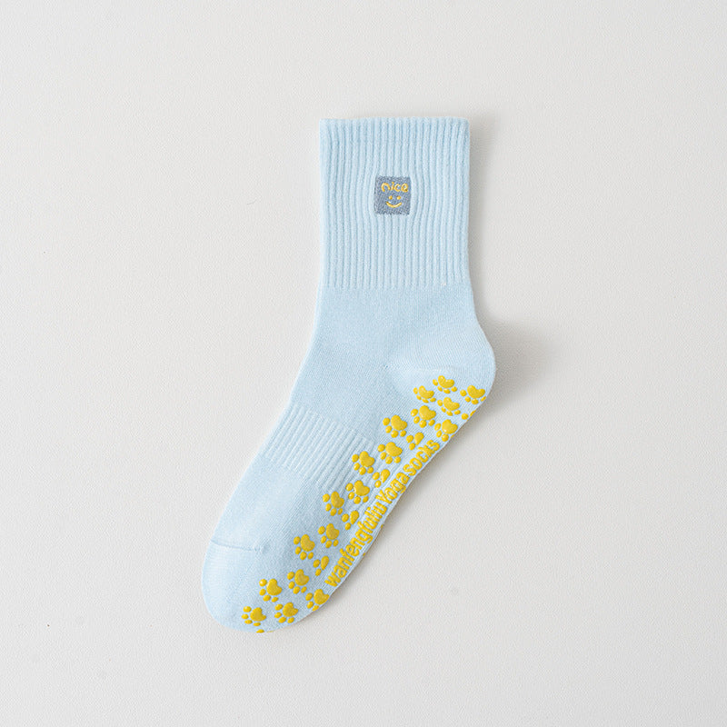 Non-Slip Yoga Socks with Embroidery