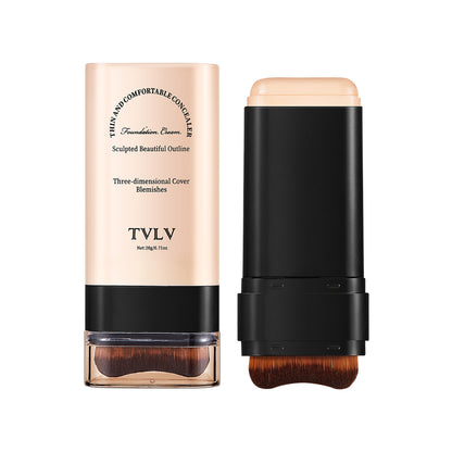Non-smudging double-headed foundation cream