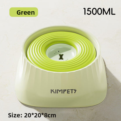 Non-spill floating water bowl dog bowl