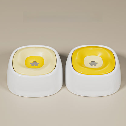 Non-spill floating water bowl dog bowl