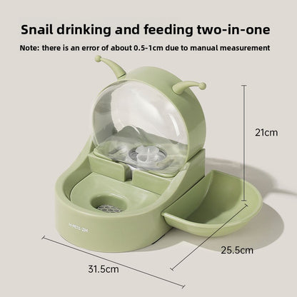 Non-Spill Pet Water and Food Bowl Station
