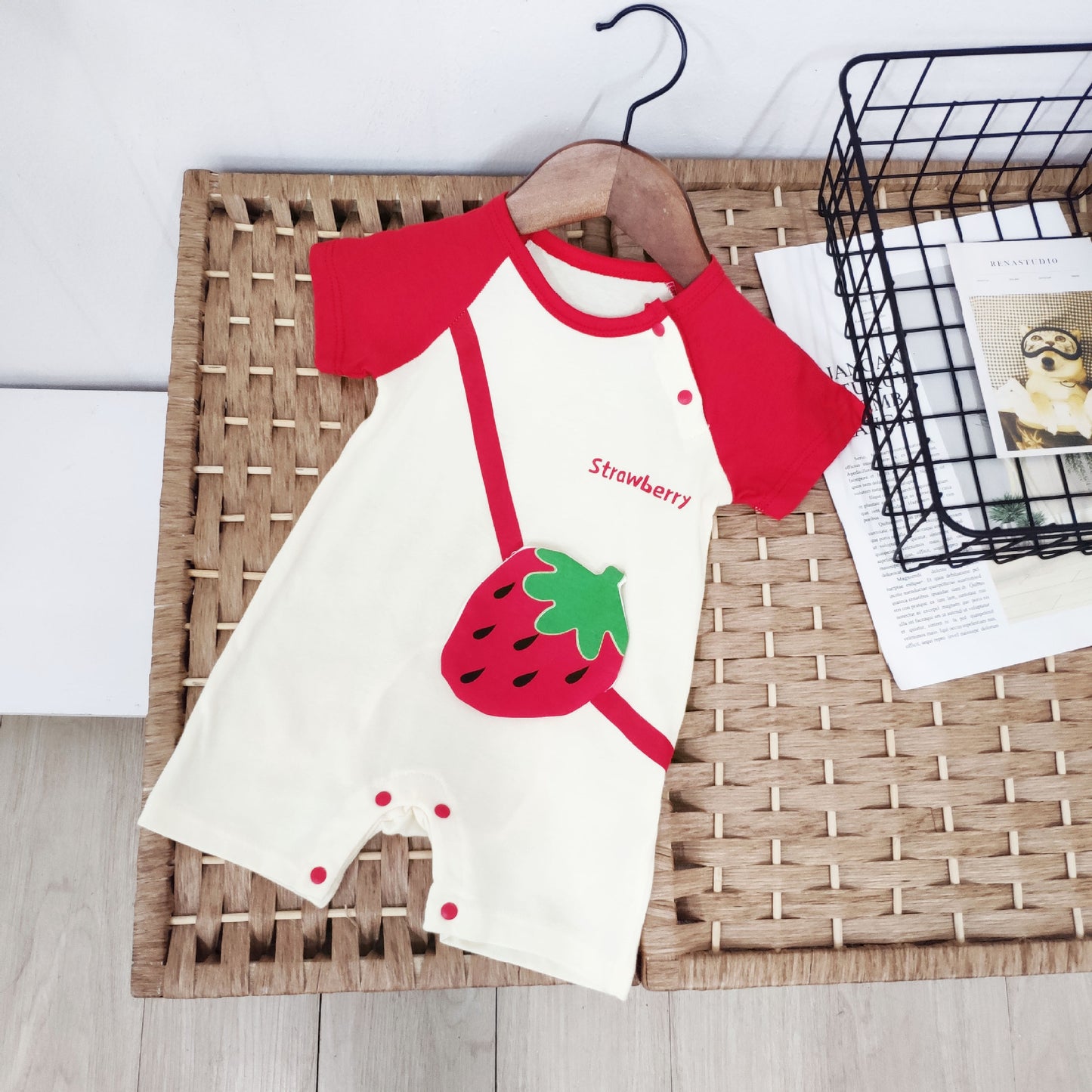 Non-sweaty short-sleeve romper