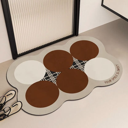 Nordic Bathroom Diatom Mud Absorbent Floor Mat