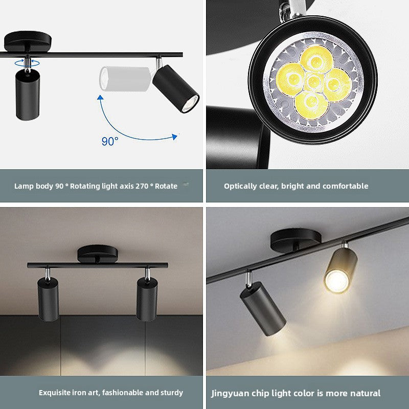 Nordic Black LED Strip Downlight for Ambient Lighting