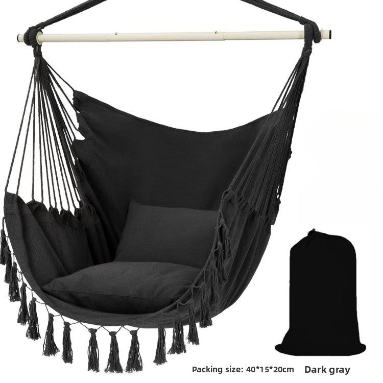 Nordic Canvas Hanging Chair with Pillows