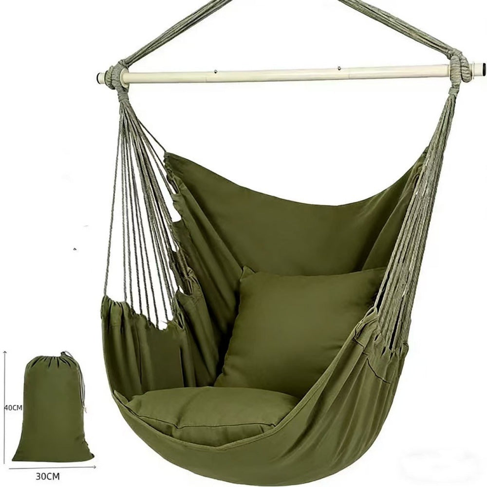 Nordic Canvas Hanging Chair with Pillows