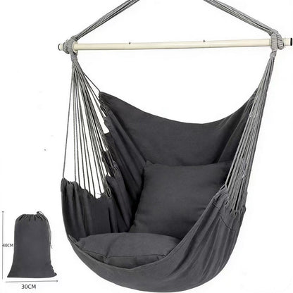 Nordic Canvas Hanging Chair with Pillows