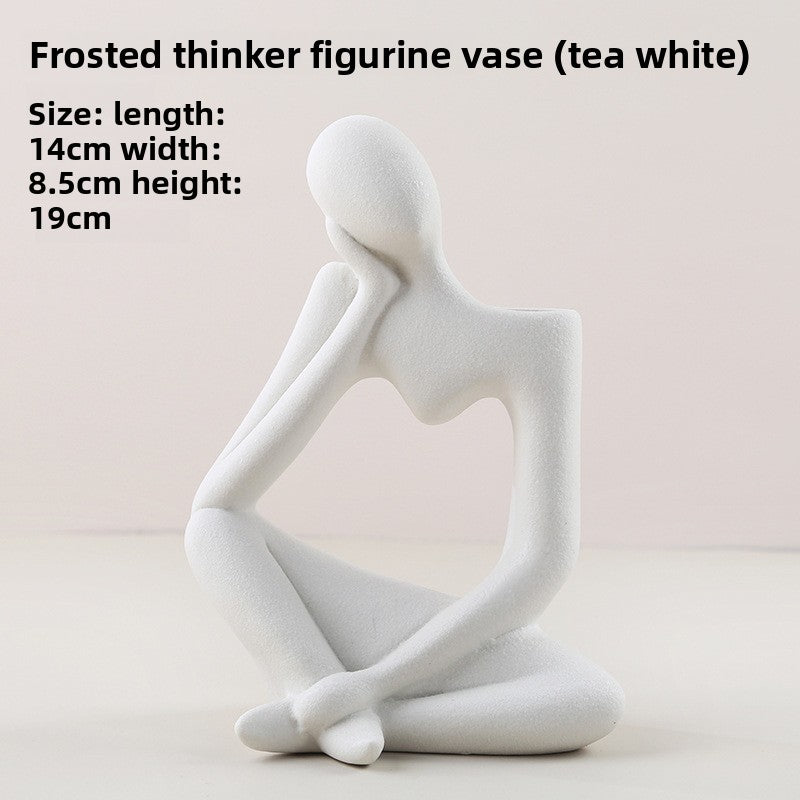 Nordic Ceramic Thinker Vase