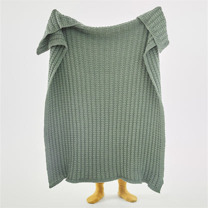 Nordic Chenille Knitted Blanket