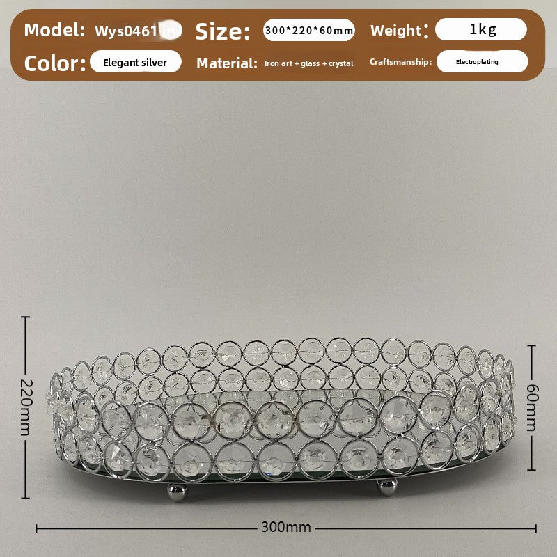 Nordic Compartment Glass Fruit Snack Tray with Lid