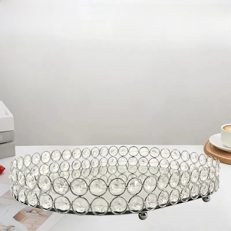 Nordic Compartment Glass Fruit Snack Tray with Lid
