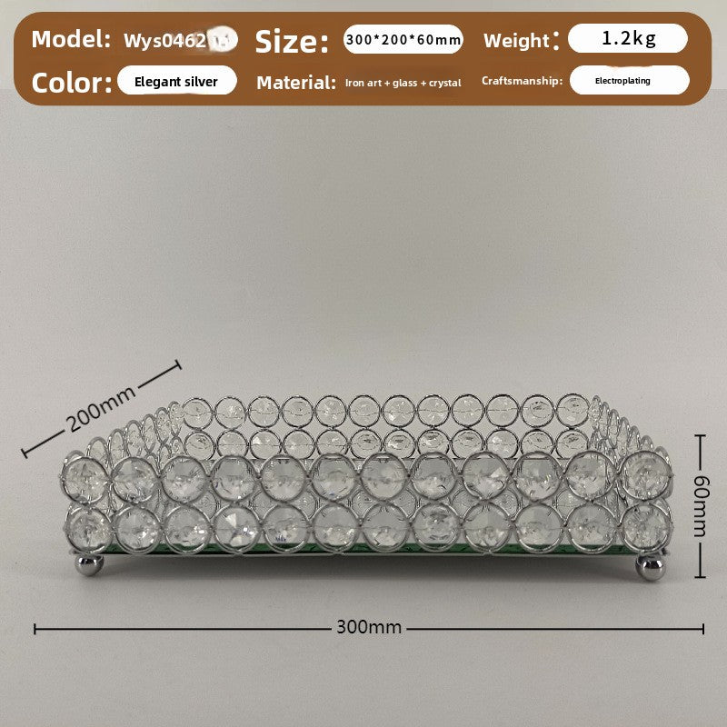 Nordic Compartment Glass Fruit Snack Tray with Lid