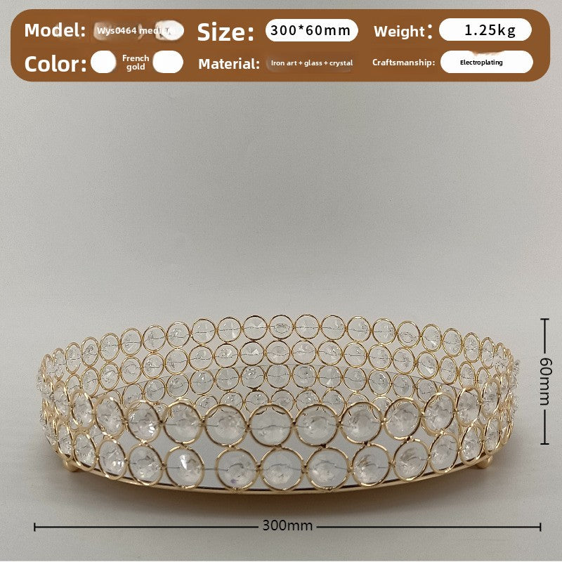 Nordic Compartment Glass Fruit Snack Tray with Lid