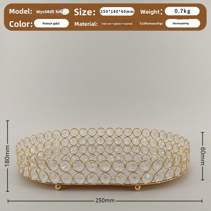Nordic Compartment Glass Fruit Snack Tray with Lid