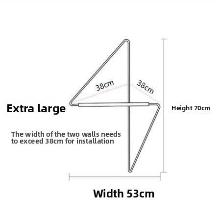 Nordic Corner Wall Mounted Coat Rack