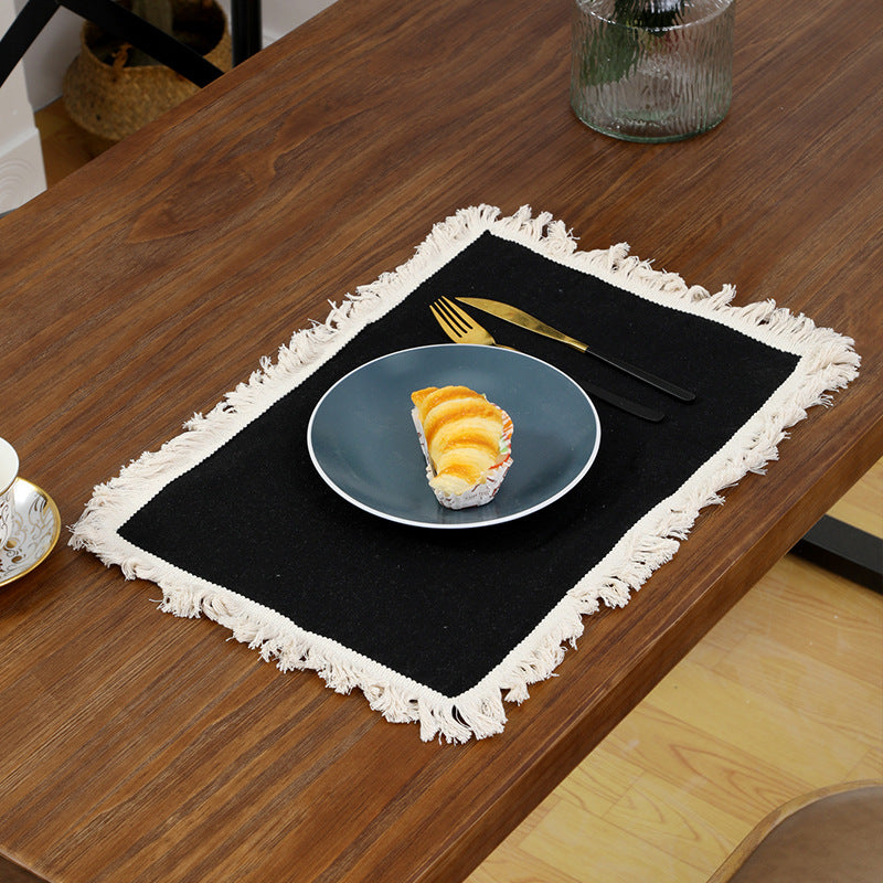 Nordic Cotton and Linen Placemat Heat Insulation Table Mat