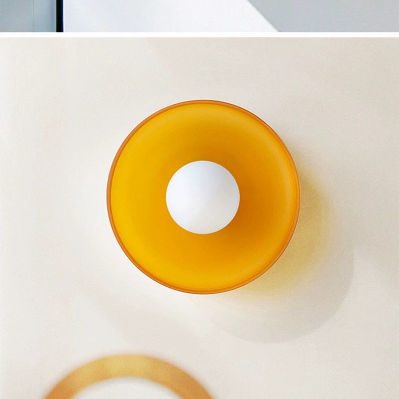 Nordic Cream Style Bedroom Wall Lamp Bedside Creative Study Retro Living Room Cloakroom Entrance Corridor Away Lamps