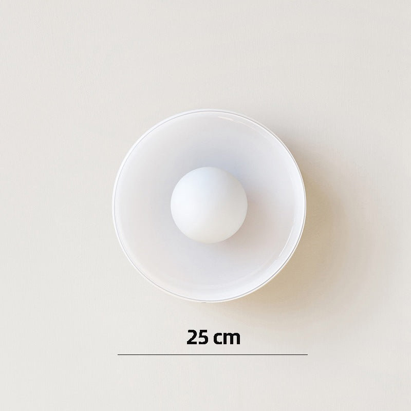 Nordic Cream Style Bedroom Wall Lamp Bedside Creative Study Retro Living Room Cloakroom Entrance Corridor Away Lamps