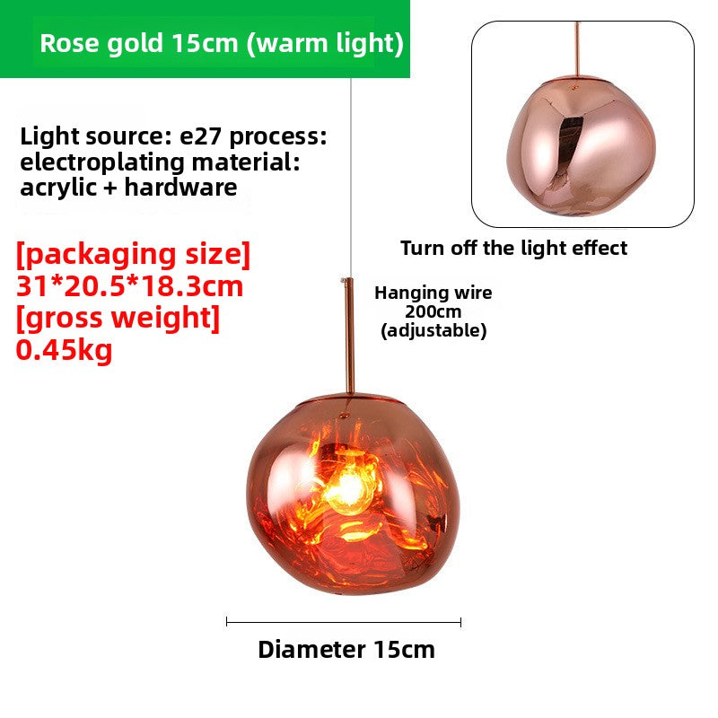 Nordic Creative Lava Chandelier LED Hanging Light