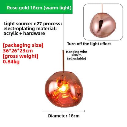 Nordic Creative Lava Chandelier LED Hanging Light