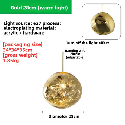 Nordic Creative Lava Chandelier LED Hanging Light