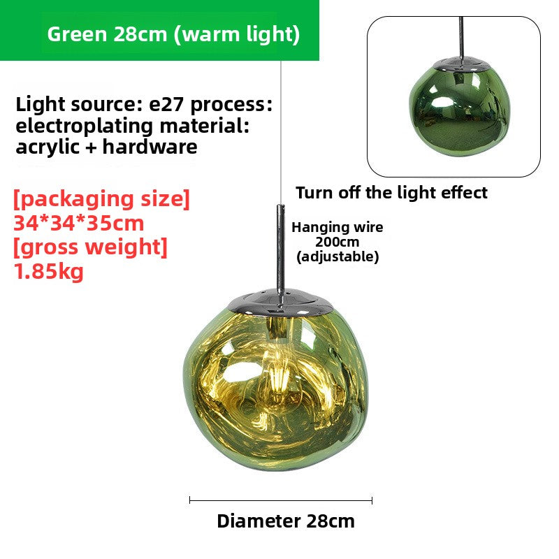 Nordic Creative Lava Chandelier LED Hanging Light