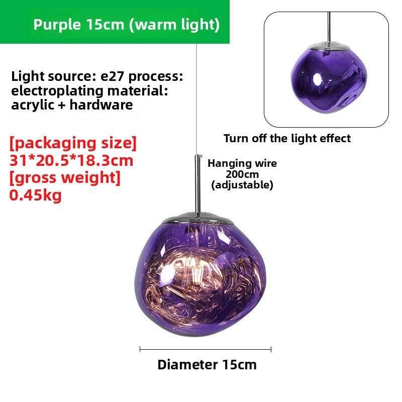 Nordic Creative Lava Chandelier LED Hanging Light