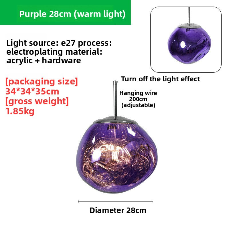 Nordic Creative Lava Chandelier LED Hanging Light
