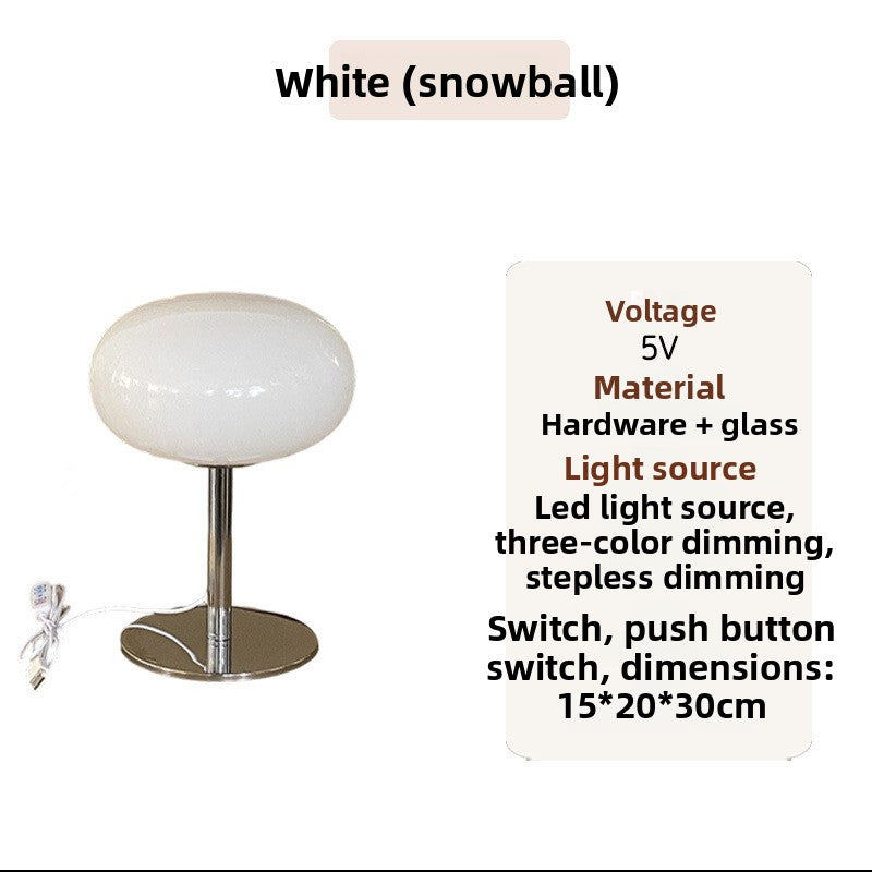 Nordic Creative USB Bedside Table Lamp with Dimmable Light
