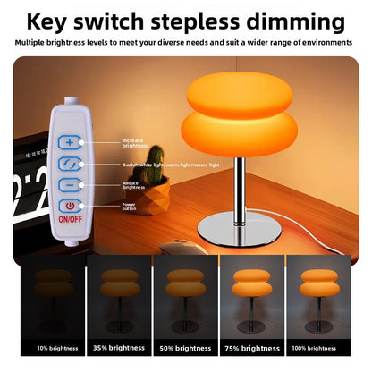 Nordic Creative USB Bedside Table Lamp with Dimmable Light