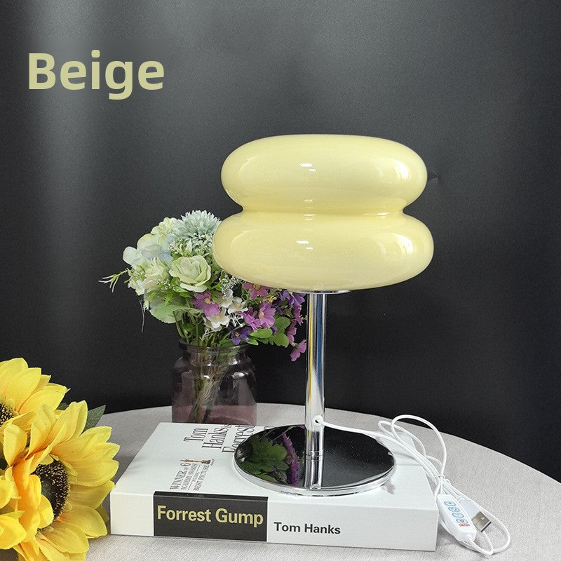 Nordic Creative USB Bedside Table Lamp with Dimmable Light
