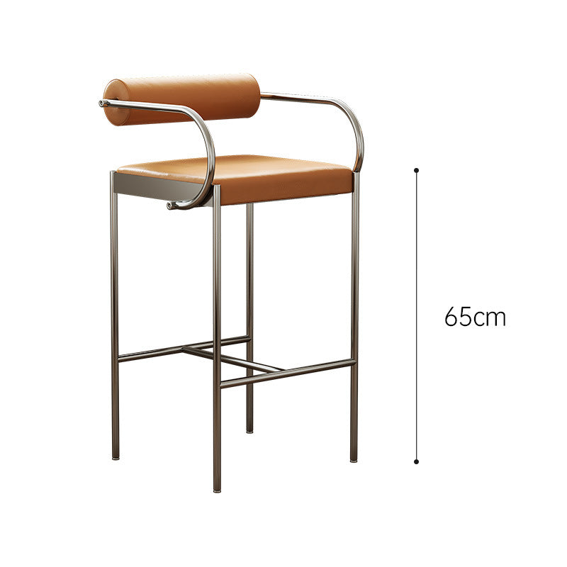 Nordic Designer Bar Chair with Backrest