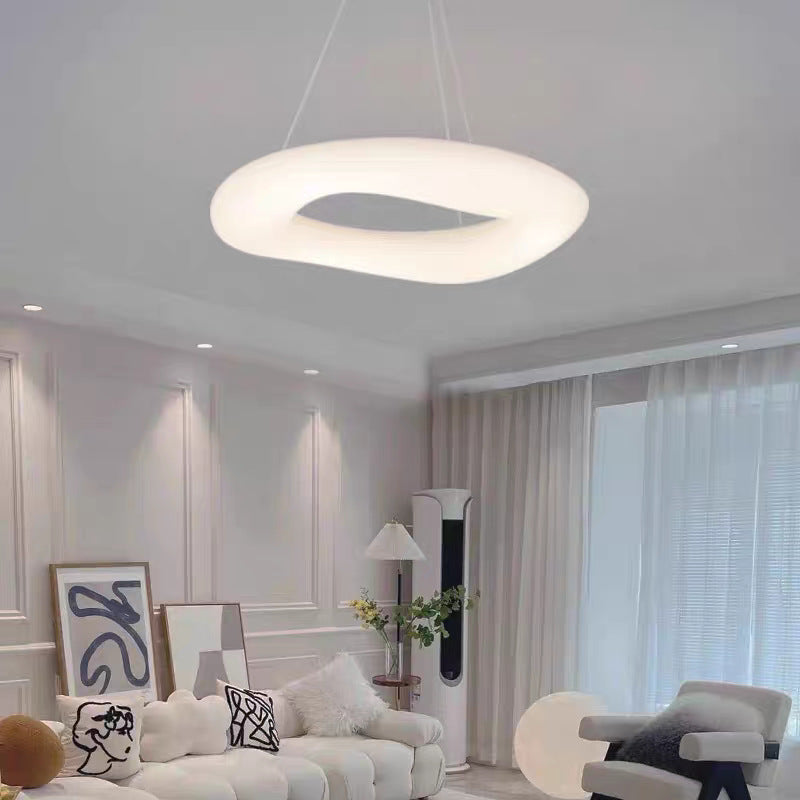 Nordic Donut Shaped LED Pendant Light with Remote Control