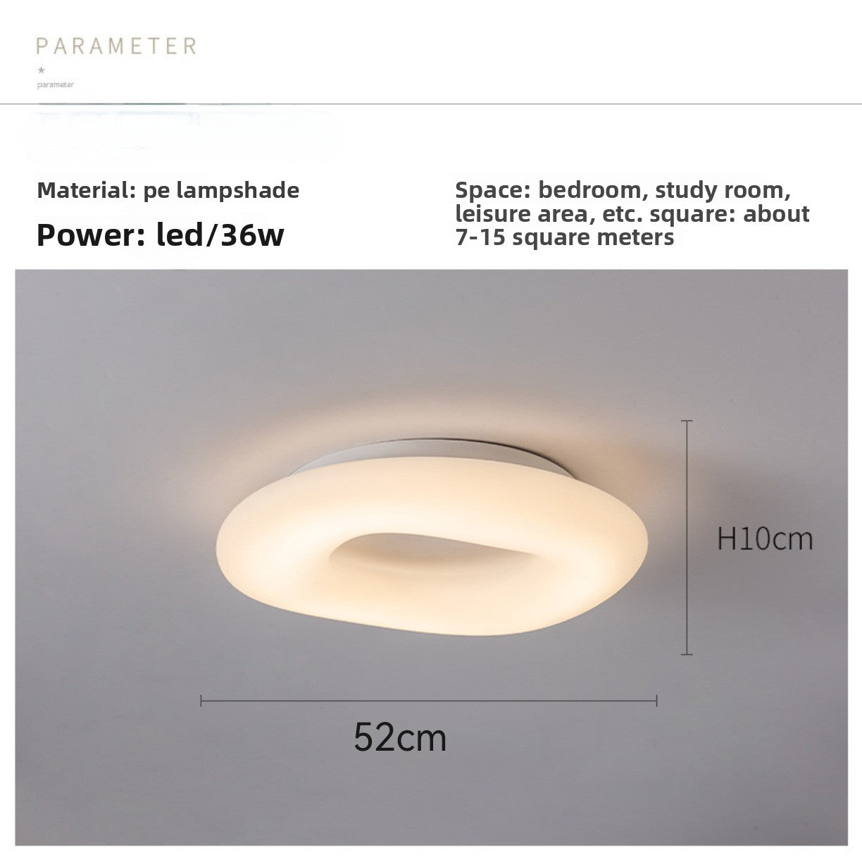 Nordic Donut Shaped LED Pendant Light with Remote Control