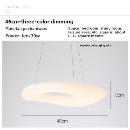 Nordic Donut Shaped LED Pendant Light with Remote Control