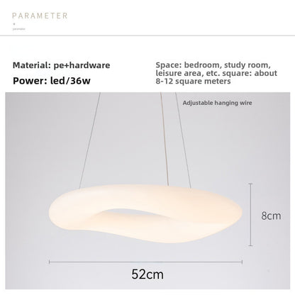 Nordic Donut Shaped LED Pendant Light with Remote Control