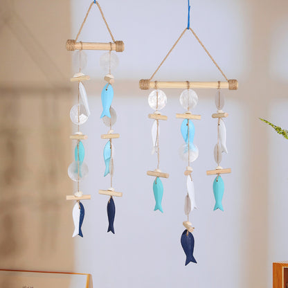 Nordic Driftwood Wind Chime Wall Hanging