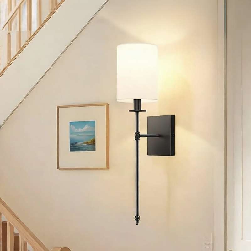Nordic Fabric Wall Lamp with Remote Control