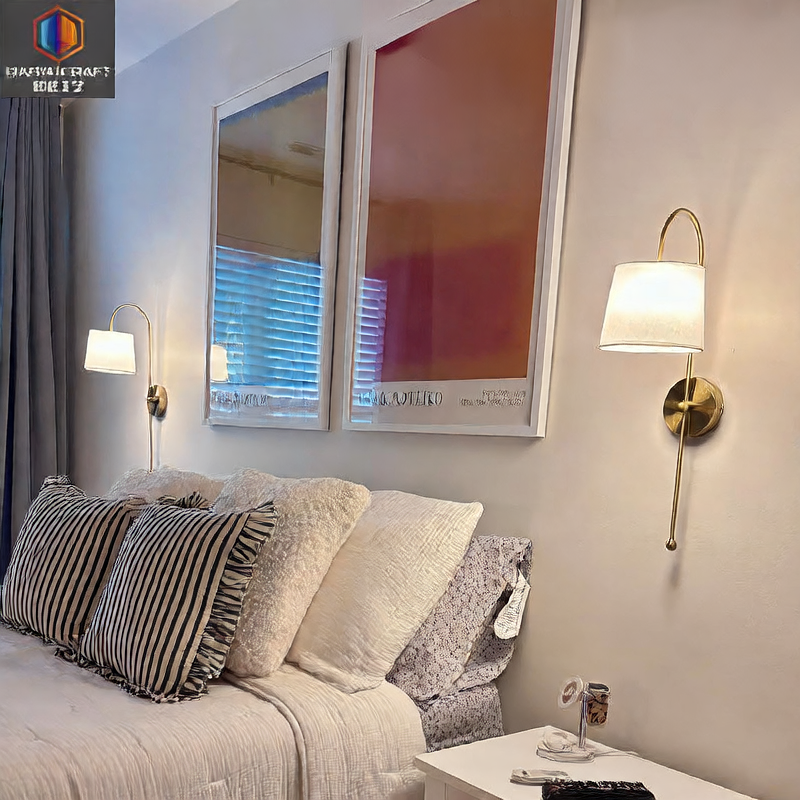 Nordic Fabric Wall Lamp with Remote Control